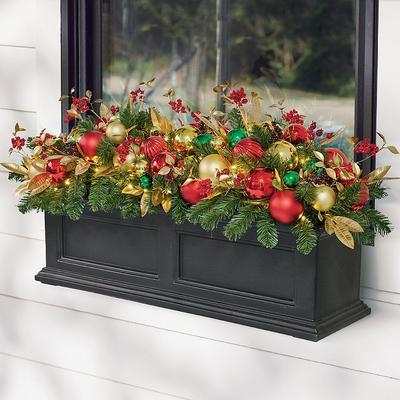 Christmas Happy Holidays Window Box Filler - Grandin Road