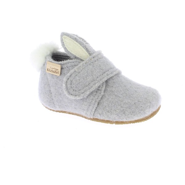 Living Kitzbühel - Baby's Klettschuh Hase mit Ohren - Hüttenschuhe 27 | EU 27 grau