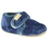 Living Kitzbühel - Baby's Klettschuh Samt Unifarben - Hüttenschuhe 19 | EU 19 blau