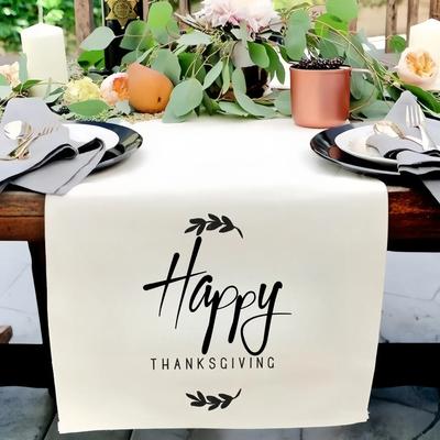 TEMU Custom Logo & Photo Table Runner - Personalized Polyester Tablecloth For Weddings, Birthdays, Anniversaries, - No Power Needed Image