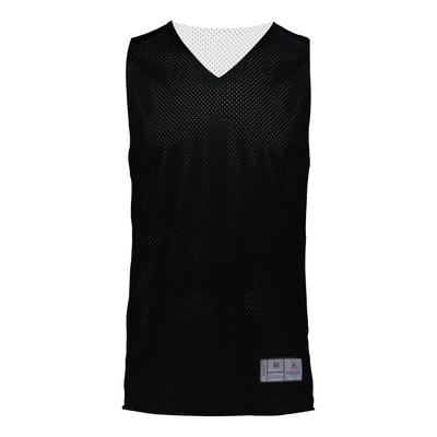 Augusta Sportswear 162 Youth Tricot Mesh Reversible 2.0 Jersey in Black/White size Medium | Polyester