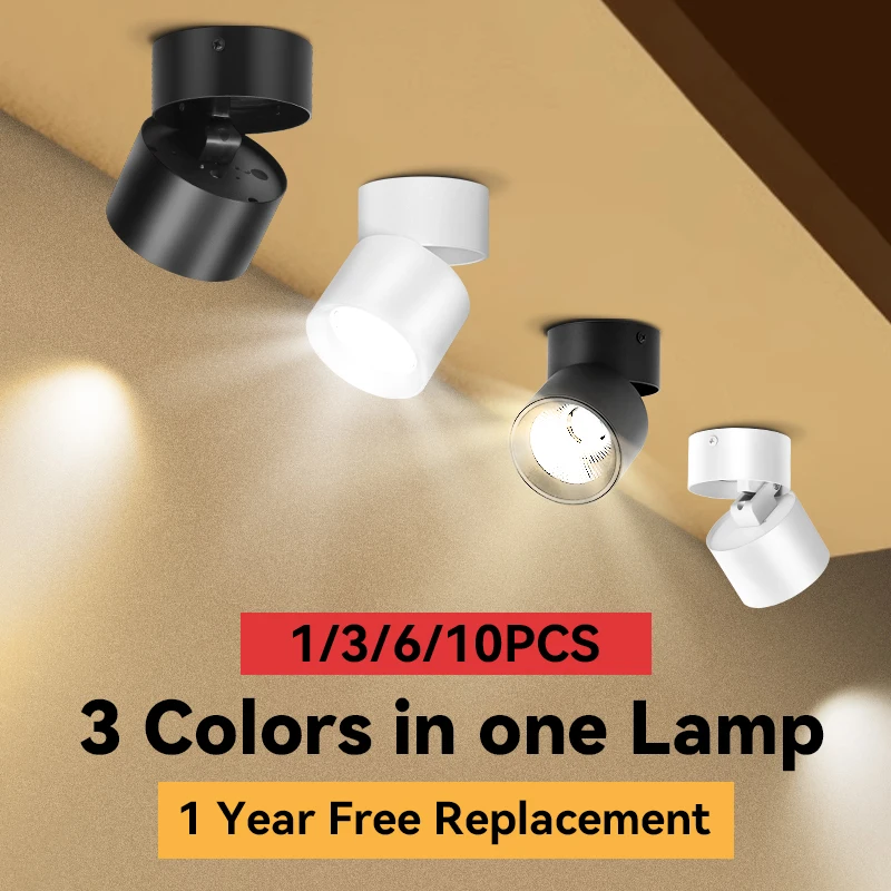 COB LED Strahler Faltbare Decke foco Lampe 220 V Oberfläche Montiert Downlight mini led 5 W ~ 25 W Wohnzimmer Küche Straße Strahler