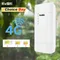 KuWFi Outdoor 4G LTE Router 300 Mbit/s 2,4 GHz Wi-Fi CPE Router CAT4 Modem mit WAN LAN Port Sim-Kartensteckplatz 24 V POE für IP-Kamera