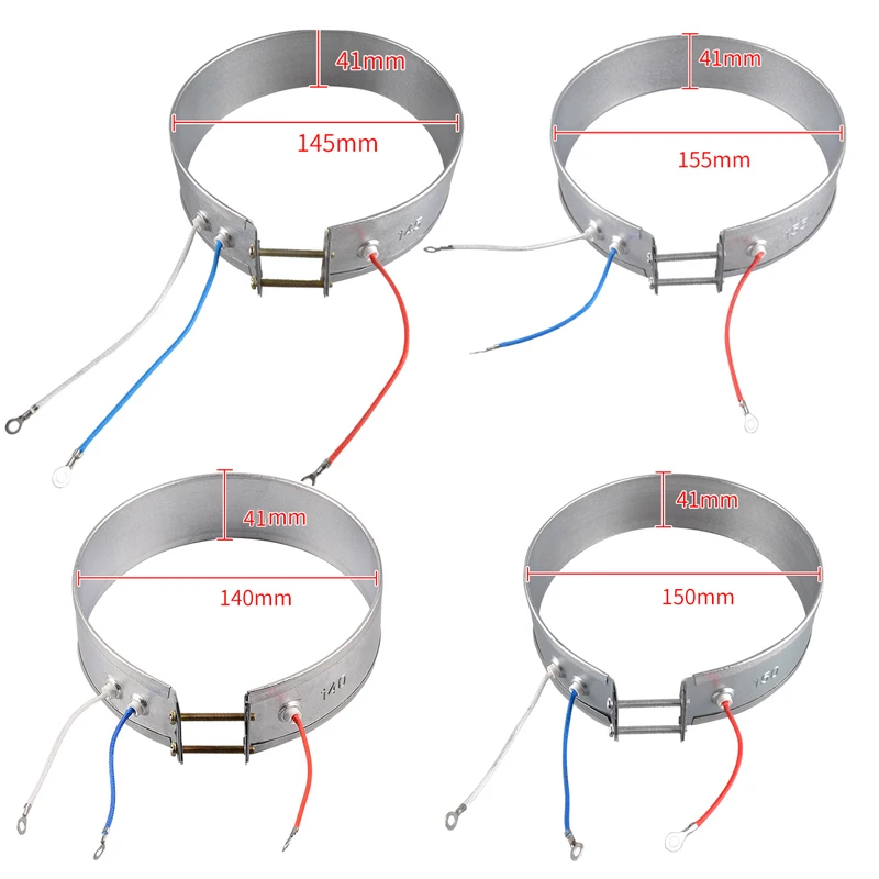 Schnell Heizung Feine Isolierung Leistung Dünne Band Heizung Element 145/150/155mm 220V High Power Elektrische wasser Heizung Teile Image