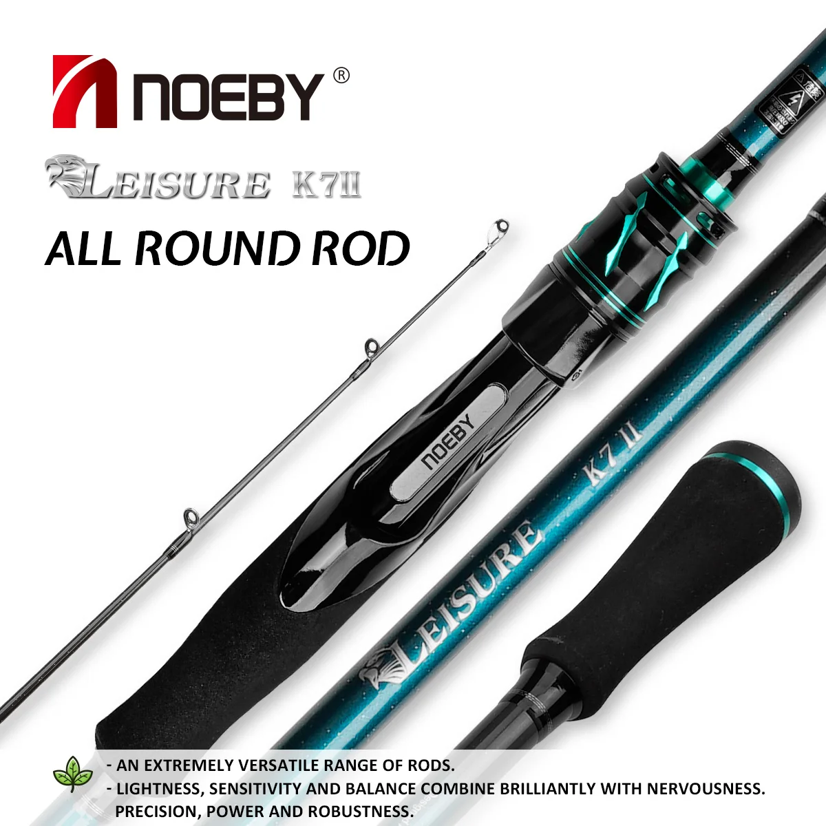 Noeby k7 Spinning Casting Angelrute 2,13 m schnelle Aktion 7-28g 10-40g Köder gewicht hochwertige Süßwasser-Angelruten Image