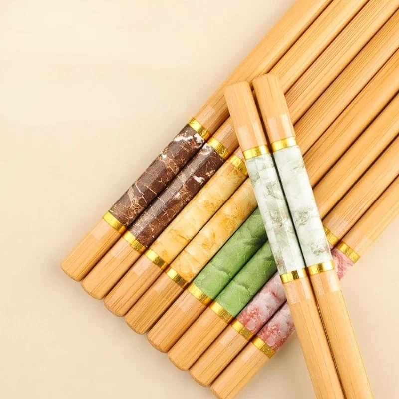 Neue nan Bambus Essstäbchen Celadon Porzellan druck Haushalt gehobene Hotel anti bakterielle Anti-Schimmel-Essstäbchen Set