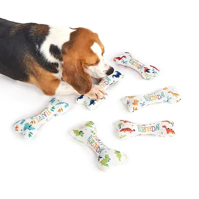 Hundes pielzeug knochen biss resistente interaktive Spielzeuge lindern Emotionen Quietschen Sound Image