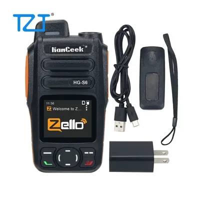 Tzt hamgeek HG-S6 4g netzwerk radio walkie talkie handheld transceiver lte/wcdma/gsm poc radio für zello