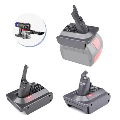 Adapter für Bosch 18V, umwandelbar in Dyson V6 V7 V8 Akku-Ersatzadapter für Dyson V6 V7 V8 Handstaubsauger Image