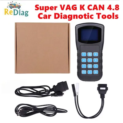 Professionelle Super VAG K + CAN 4,8 Code Reader OBD2 EOBD Auto Scanner Diagnotic Werkzeuge Neue Super Für VAG autos Reset ScanTool