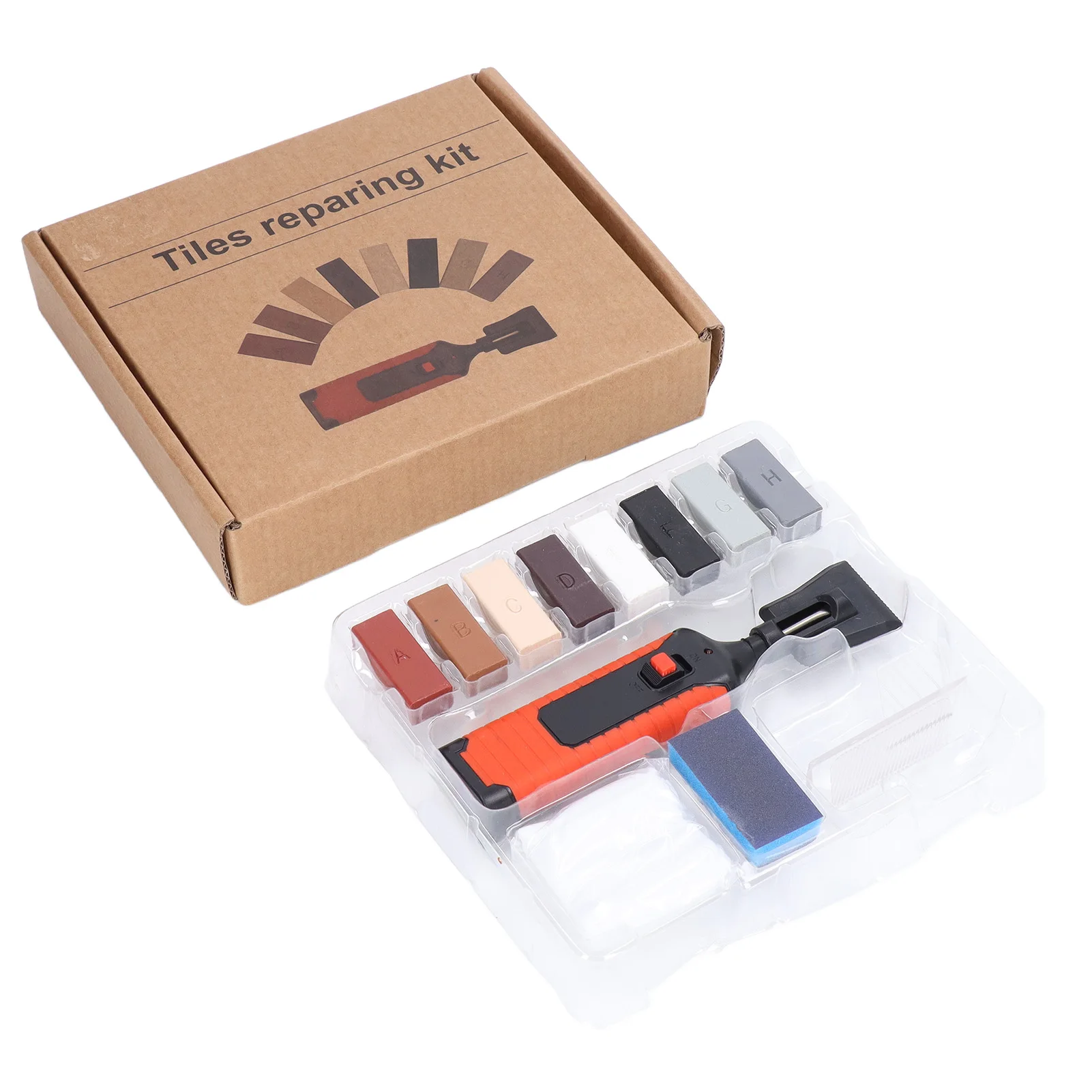 Fliesen reparatur satz Stein reparatur satz Fliesen reparatur elektrischer Heiz stift Wachs block Set Riss lücken Reparatur werkzeuge für Stein porzellan