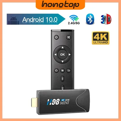 Hongtop mini tv stick android 10 4k hd 2g 16g tv box 2,4g 5g dual wifi smart tv box h.265 media player tv empfänger set top box