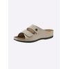 Pantolette FRANKEN-SCHUHE, Damen, Gr. 42, beige (sand), Lederimitat, sportlich, Schuhe