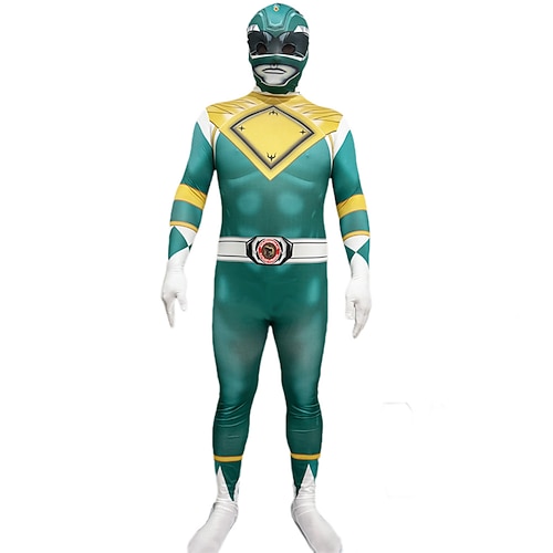 Mächtige Morphin Power Rangers Tommy Oliver Cosplay Kostüm Overall Cosplay Film Cosplay for Herren Damen Jungen Kinder Erwachsene Karneval Maskerade Veranstaltung / Fest Maskerade Image
