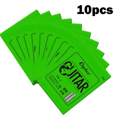 10PCS Orphee Single Strings For Acoustic Guitar 1st E-String(.010) Single String Replace Guitar