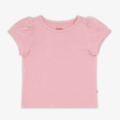 Mauve Blush Puff Sleeve Tee - 7