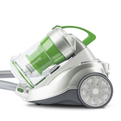 H.Koenig AXO940 beutelloser Staubsauger / 2 Liter / HEPA Filter/Leise /Bekämpfung von Milben/Einfache /Gesunde Umgebung/Weiß/Grün Image