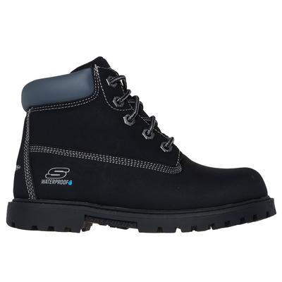 Skechers Boy's Power Reach - Hydro-Tread Boots | Size 4.0 | Black | Synthetic