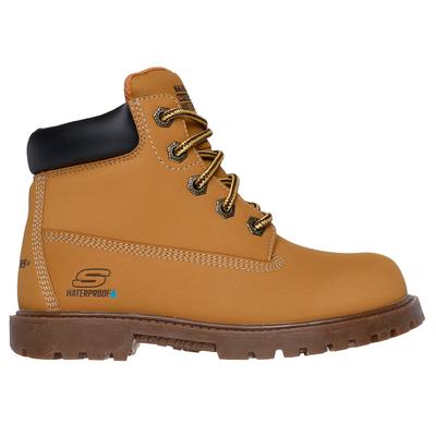 Skechers Boy's Power Reach - Hydro-Tread Boots | Size 5.0 | Wheat | Synthetic