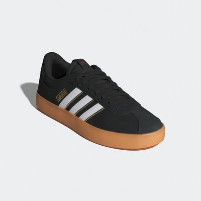 Sneaker ADIDAS SPORTSWEAR "VL COURT 3.0", Gr. 42,5, schwarz-weiß (core schwarz, cloud weiß, team victory rot), Leder, Sy