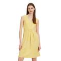 Shirtkleid BETTY BARCLAY "Betty Barclay Damen Sommerkleid Shirtkleid ohne Arm", Damen, Gr. 46, Normalgrößen, gelb (beige, gelb), Jersey, Obermaterial: 94% Polyester, 6% Elasthan., feminin, Basic schmal kurz, V-Ausschnitt, ohne Ärmel, Kleider, Form