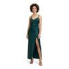 Abendkleid VERA MONT "Vera Mont Abendkleid figurbetont", Damen, Gr. 34, Normalgrößen, grün (mystic emerald), Jersey, Obermaterial: 82% Polyamid, 18% Elasthan. Futter: 100% Polyester., elegant, figurbetont lang, V-Ausschnitt, ohne Ärmel, Kleider,...