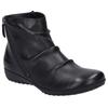 Stiefelette JOSEF SEIBEL "Naly 61", Damen, Gr. 42, schwarz, Leder, casual, Schuhe, Reißverschluss Stiefel, Winterstiefelette mit kleinem Absatz