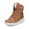 Winterboots ECCO "URBAN SNOWBOARDER", Kinder, Gr. 36, braun (hellbraun), Veloursleder, sportlich, Schuhe, Schlupfboots, Outdoorboots, Snowboots mit GORE-TEX Membran