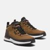 Wanderschuh TIMBERLAND "FIELD TREKKER MID LACE UP SNEAKER", Gr. 46, braun (medium braun nubuck), Leder, Synthetik, sportlich, Schuhe, Wintersneaker, Sneaker, Winterschuhe