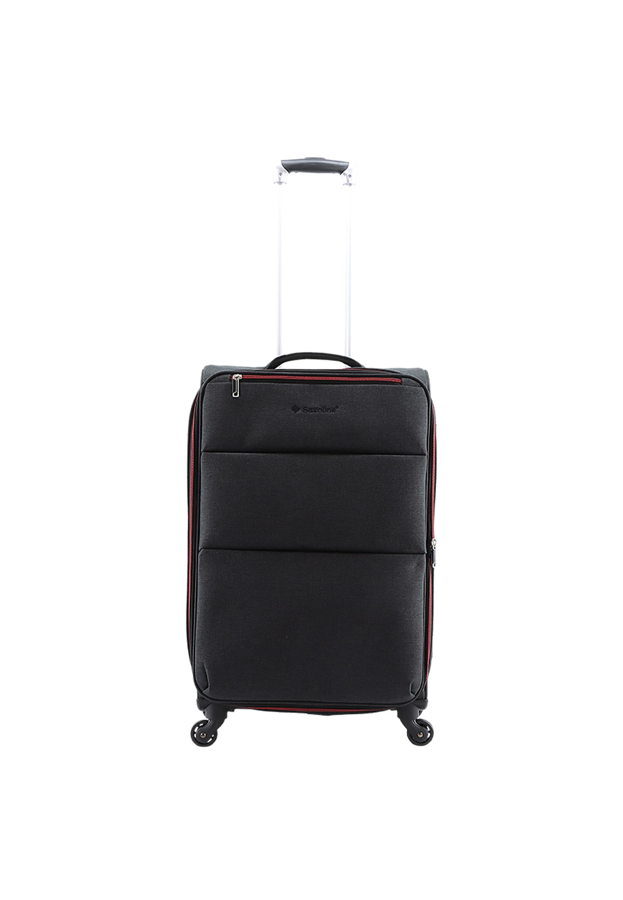 Koffer SAXOLINE "Adorer", Gr. B/H/T: 49 x 69 x 27, grau (anthrazit), Polyester, Koffer, aus Polyester-Material Image