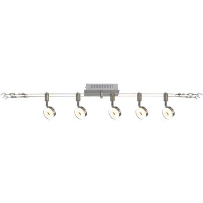 NÄVE LED Pendelleuchte "Tony", grau (chromfarben), Ø 7cm H: 21cm, Lampen, individuell einstellbar, LED Schienensystem Image