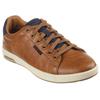 Sneaker SKECHERS "CAVELL", Herren, Gr. 47,5, braun, Lederimitat, casual, Schuhe, Freizeitschuh, Slipper, Schnürschuh mit Air-Cooled Memory Foam