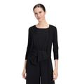 Strickjacke VERA MONT "Vera Mont Strickbolero ohne Verschluss", Damen, Gr. XXL, schwarz (schwarz, schwarz), Strick, Obermaterial: 80% Viskose, 20% Polyester metallisiert., elegant, figurumspielend normal, 3/4-Ärmel, Strickjacken, Glitzer