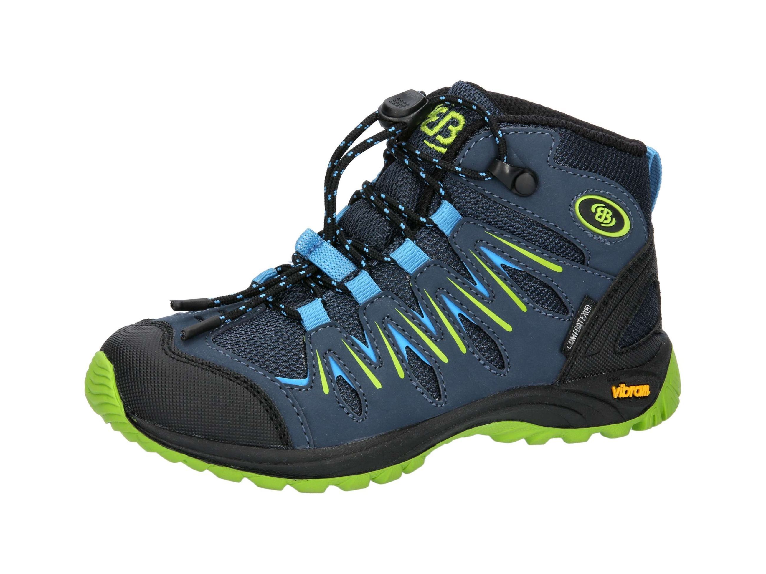 Wanderschuh BRÜTTING "Outdoorstiefel Expedition Kids High", Kinder, Gr. 30, blau, Synthetik, Schuhe Wanderschuh