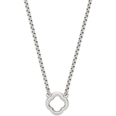 Charm-Kette LEONARDO "Halskette Orlanda Clip&Mix, 023734, 023735", silber (edelstahlfarben), Halsketten, Damen, Edelstahl, L: 55cm B: 1mm, B:1mm Image