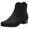 Westernstiefelette RIEKER, Damen, Gr. 42, schwarz, Lederimitat, unifarben, klassisch, Schuhe, Stiefelette, Cowboyboots, Blockabsatz, mit Innenreißverschluss