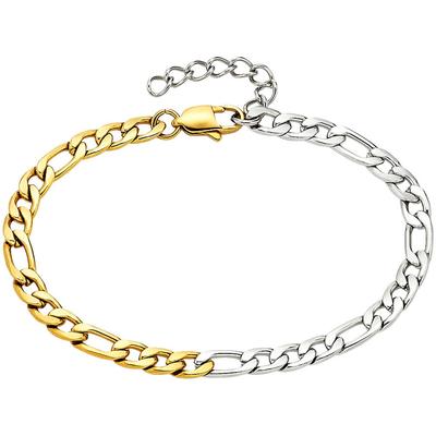 Armband "Schmuck Geschenk Armschmuck Edelstahl", gelb (gelbgoldfarben, edelstahlfarben), ANISTON JEWELRY & WATCHES, Armbänder, Damen, Edelstahl Image
