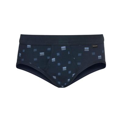 Slip SCHIESSER, Herren, Gr. 8, blau (marine, bedruckt), 100% Baumwolle, Unterhosen Image