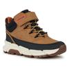Winterboots GEOX "J FLEXYPER PLUS BOY ABX", Kinder, Gr. 41, braun (camelfarben, schwarz), Lederimitat, Textil, casual,sportlich, Schuhe, Sneaker mit Geox Spezial Membrane, Größenschablone zum Download