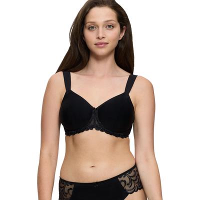 Minimizer-BH TRIUMPH "Modern Finesse W01", Damen, Gr. 75, Cup F, schwarz, Microtouch, Spitze, Obermaterial: 65% Polyamid