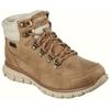 Winterboots SKECHERS "SYNERGY-COOL SEEKER", Damen, Gr. 35, braun, Textil, used, unifarben mit Farbeinsatz, casual, Schuhe, Trekkingschuh, Winterstiefel mit rutschhemmender Laufsohle