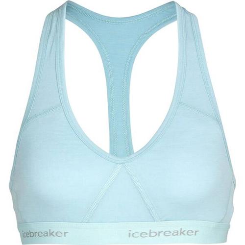 ICEBREAKER Merino Damen Sprite Racerback Bra, Größe S in Blau