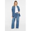 Regular-fit-Jeans SENSES.THE LABEL, Damen, Gr. 30, Normalgrößen, blau, Material: 99% Baumwolle, 1% Elasthan, unifarben, casual, regular fit, Jeans, mit hoher Leibhöhe