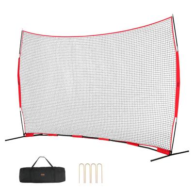 VEVOR Barricade Backstop Net Ball Sports Barrier Netting for Baseball Softball Lacrosse Soccer Hockey Training, for Backyard