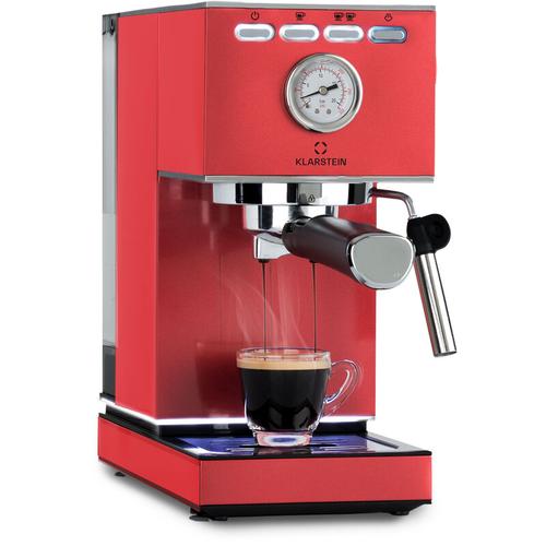 Klarstein - Pausa Espressomaker, Siebträger mit 1350 Watt, Espressomaschine 20 Bar Druck, Espresso