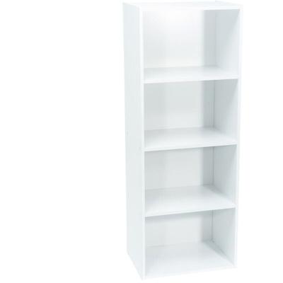 Werka Pro - Weißes Aufbewahrungsmöbel 4 Nischen (106 x 40 x 29 cm) Image