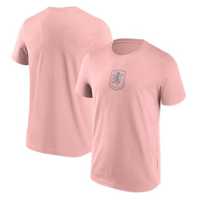 Aston Villa Mono Logo Grafik-T-Shirt – Pink – Herren Image