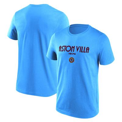 Aston Villa Programme Arch Graphic T-Shirt – Himmelblau – Herren Image