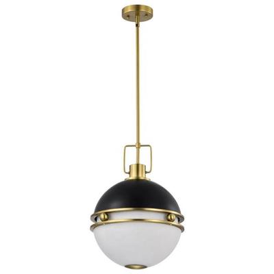 Nuvo Lighting 67878 - 2 Light Matte Black Everton Indoor Pendant Light Fixture (EVERTON 2 LIGHT 14