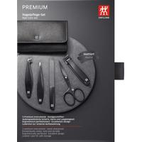 ZWILLING Beauty Nagelpflege Set Leder schwarz 5-teilig mit Nagelknipser 1 Stk. Nagelpflegeset